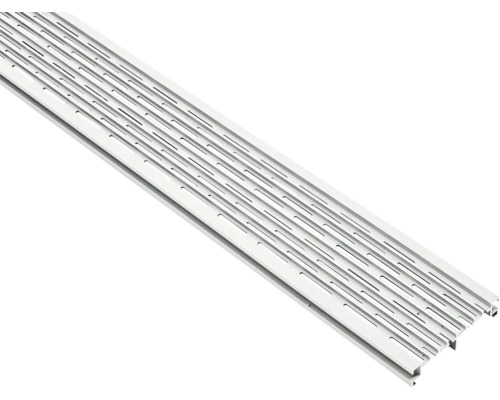 Drainage- und Belüftungsprofil Pro 1900 x 100 x 21 mm Balkon Entwässerungsrinne aus Metall mit Schlitzen zur Wasserableitung