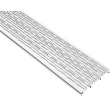 Soubassement Flat Isostep aluminium 4000 x 64 x 20 mm