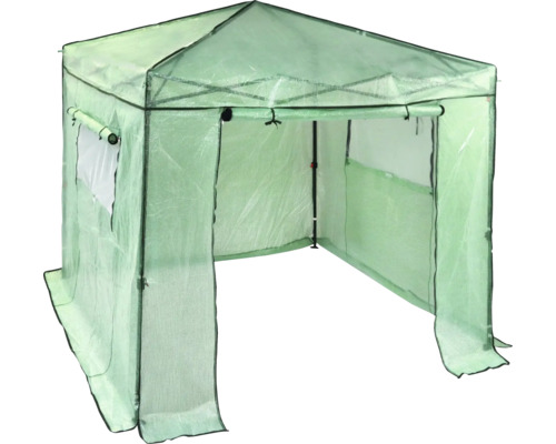 Gewächshaus mit Fenster und Öffnung