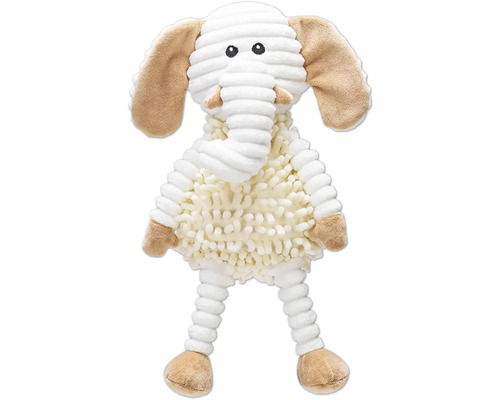 Peluche éléphant avec texture en velours côtelé et peluche