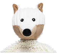 Peluche loup avec matière douce