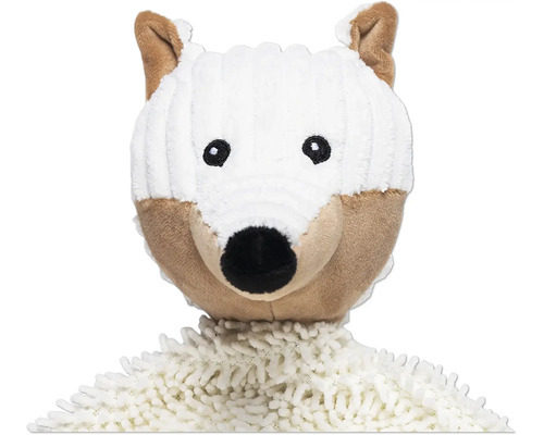 Peluche loup avec matière douce