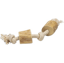 Jouet pour chien en bois et corde