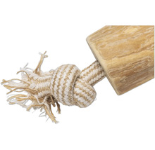 Jouet pour chien en bois et corde