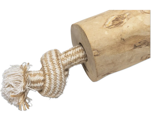 Jouet pour chien en bois et corde