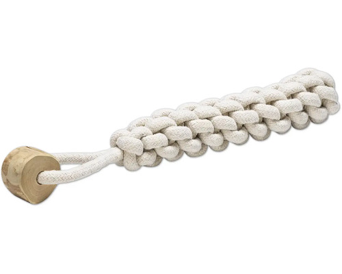 Jouet pour chien en corde de coton avec bois