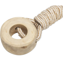 Jouet pour chiens en bois avec corde