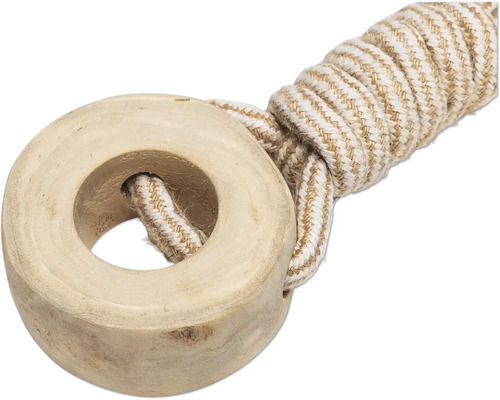 Jouet pour chiens en bois avec corde