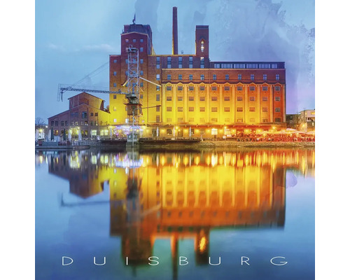 Glasbild Duisburg Innenhafen 1 30x30 cm