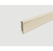 Plinthe plaxée chêne blanc L6312400 x 58 x 14 mm