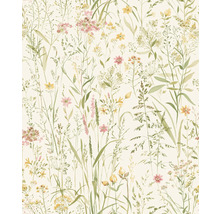Papier peint intissé A74501 Free Flower crème vert
