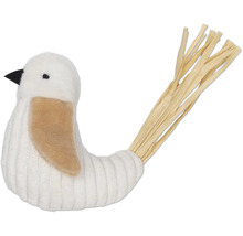 Dekorative Vogelfigur mit Strohschwanz