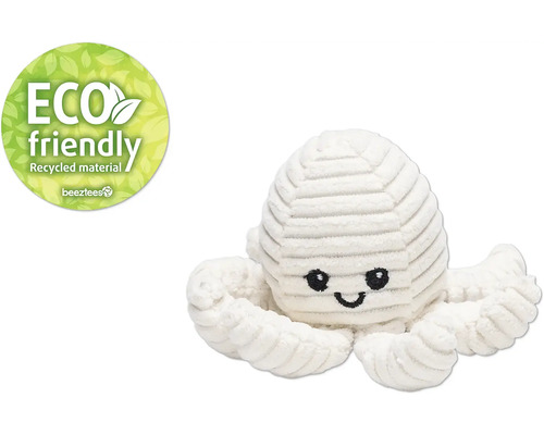 Plüschtier Oktopus mit Eco Friendly Siegel aus recyceltem Material