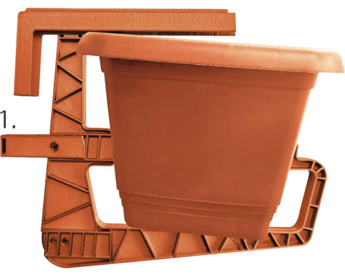 Balkonkasten mit Halterung