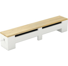 Cache-radiateur avec plateau en bois