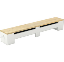 Cache-radiateur avec assise en bois