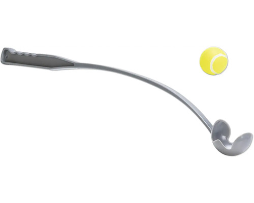 Ballschleuder für Tennisbälle mit Tennisball