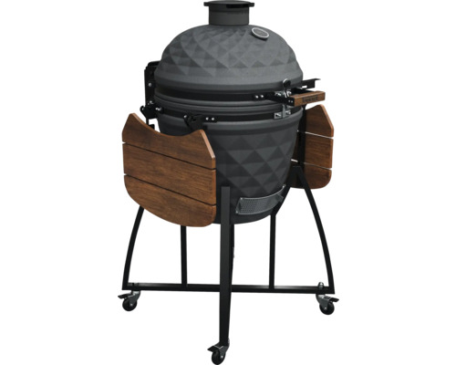 Keramikgrill mit Seitentischen und Rollen