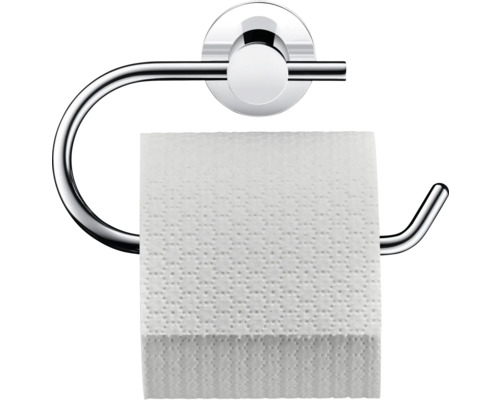 Toilettenpapierhalter aus Chrom mit Papierrolle