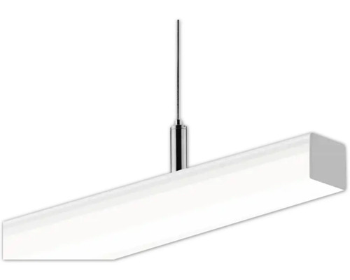 Suspension avec abat-jour rectangulaire