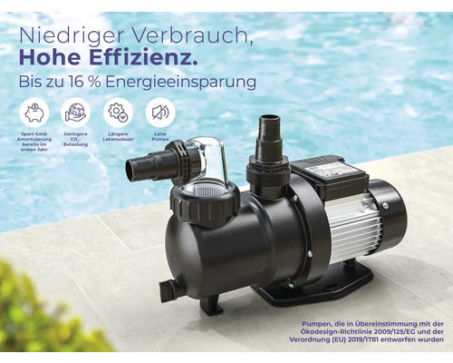Poolpumpe für den Einsatz im Garten