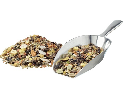 Aliments pour animaux avec pelle