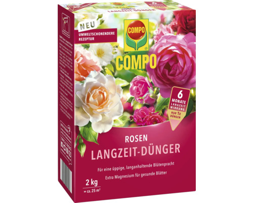 Rosen-Langzeitdünger COMPO mit extra Magnesium 2 kg für ca. 25 m²