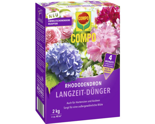 Engrais longue durée pour rhododendron COMPO 2 kg également pour hortensias et azalées