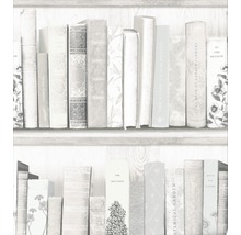 Fototapete mit Bücherregal und Buchmotiven