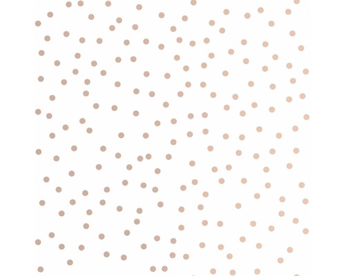 Papier peint intissé 105133 Kids@Home Confetti or rose Motif à points sur fond clair