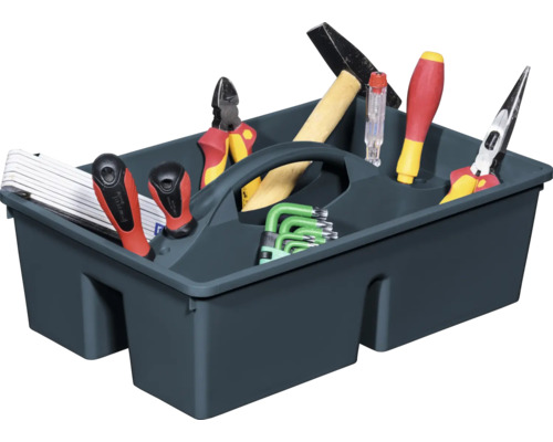 Boîte à outils avec marteau, tournevis, pinces et clés Allen