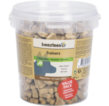 Beeztees Trainers snacks pour chiens dans un seau transparent