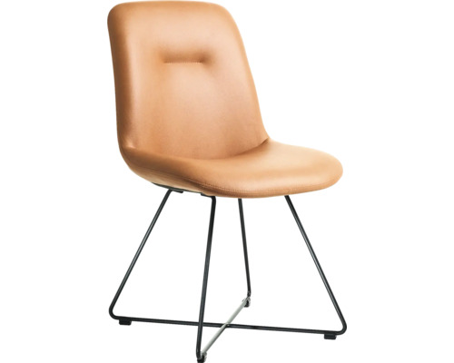 Stuhl mit Sitzfläche und Beinen aus Metall