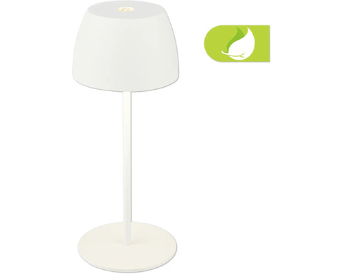 Lampe de table LED sur batterie avec variateur tactile IP44 2,5W 150 lm 2700 K blanc H 20 cm