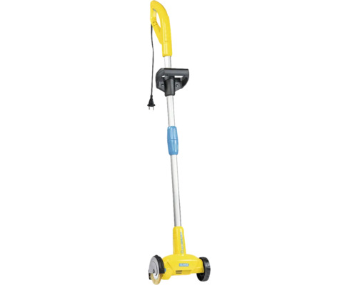 Gloria Elektro-Fugenbürste mit Teleskopstiel und Rädern für die Reinigung von Pflastersteinen