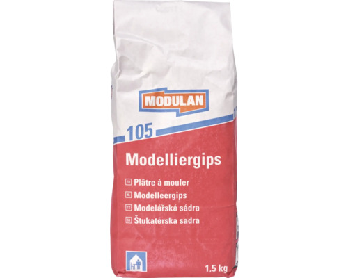 Plâtre de modelage MODULAN 105 blanc 1,5 kg Modulan plâtre à modeler, 1,5 kilogramme
