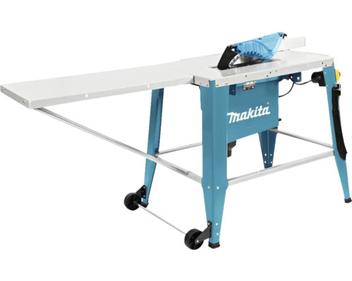 Scie circulaire de table Makita avec extension de table et rouleaux
