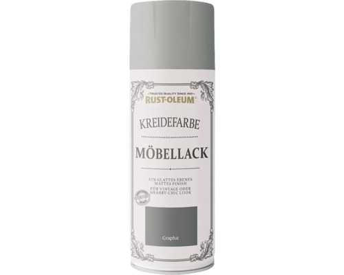 Peinture craie Rust-Oleum peinture pour meubles graphite 400 ml Rust-Oleum vernis pour meubles peinture à la craie en aérosol
