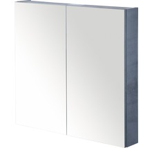Armoire de toilette Sanox 70 x 13 x 65 cm anthracite béton 2 portes