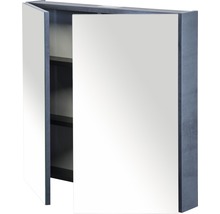 Armoire de toilette Sanox 70 x 13 x 65 cm anthracite béton 2 portes