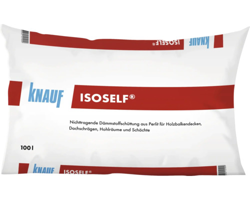 Granulé isolant KNAUF Perlite Isoself pour couches isolantes non porteuses sac = 100 l