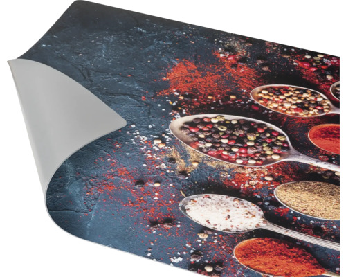 Küchenrückwand mit Gewürzmuster