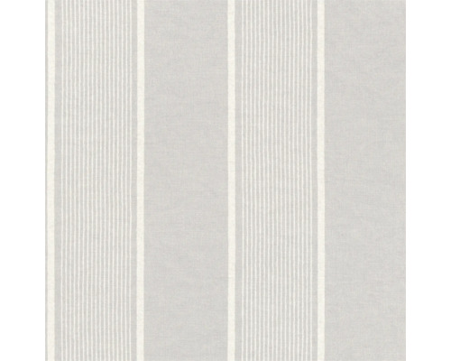 Papier peint intissé 463972 Country Charme rayures gris Papier peint à rayures