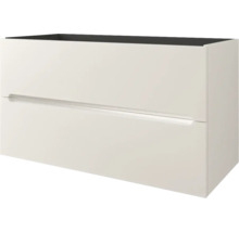 Meuble sous-lavabo Baden Haus Kim lxhxp 100 x 55 cm x 45,6 cm couleur de la façade blanc mat 55985