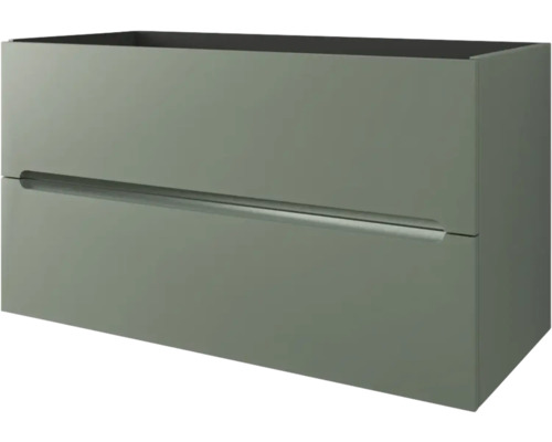Waschtischunterschrank Baden Haus Kim BxHxT 100 x 55 cm x 45,6 cm Frontfarbe grün matt 55988 Waschtischunterschrank Baden Haus Kim BxHxT 100 x 55 cm x 45,6 cm Frontfarbe grün matt 55988