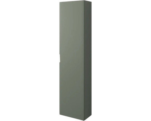 Armoire haute Baden Haus Kim lxhxp 35 x 140 cm x 20 cm couleur de façade vert sauge mat vert mat 55297 Armoire haute pour salle de bain