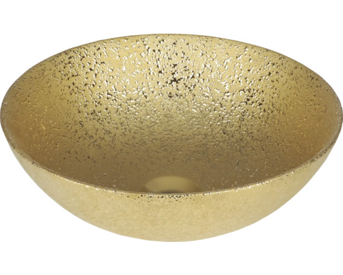 Goldfarbenes Aufsatzwaschbecken