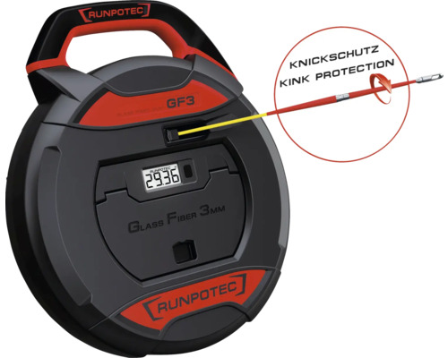 Dispositif d''enfilage de câbles Runpotec avec fibre de verre 3 mm et protection anti-pliure