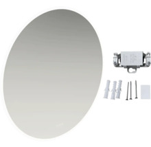 Ovaler Spiegel mit Montagematerial