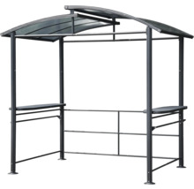 Tonnelle de barbecue avec toit et étagères